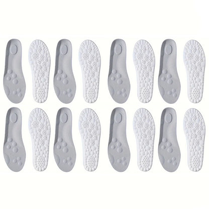 1Pair/2Pairs/4Pairs High Elasticity Latex Sport Insoles Soft Shoe Pads Arch Support Orthotic Insoles Breathable Deodorant Insole
