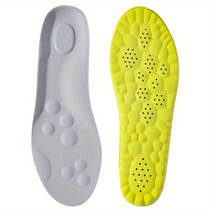 1Pair/2Pairs/4Pairs High Elasticity Latex Sport Insoles Soft Shoe Pads Arch Support Orthotic Insoles Breathable Deodorant Insole